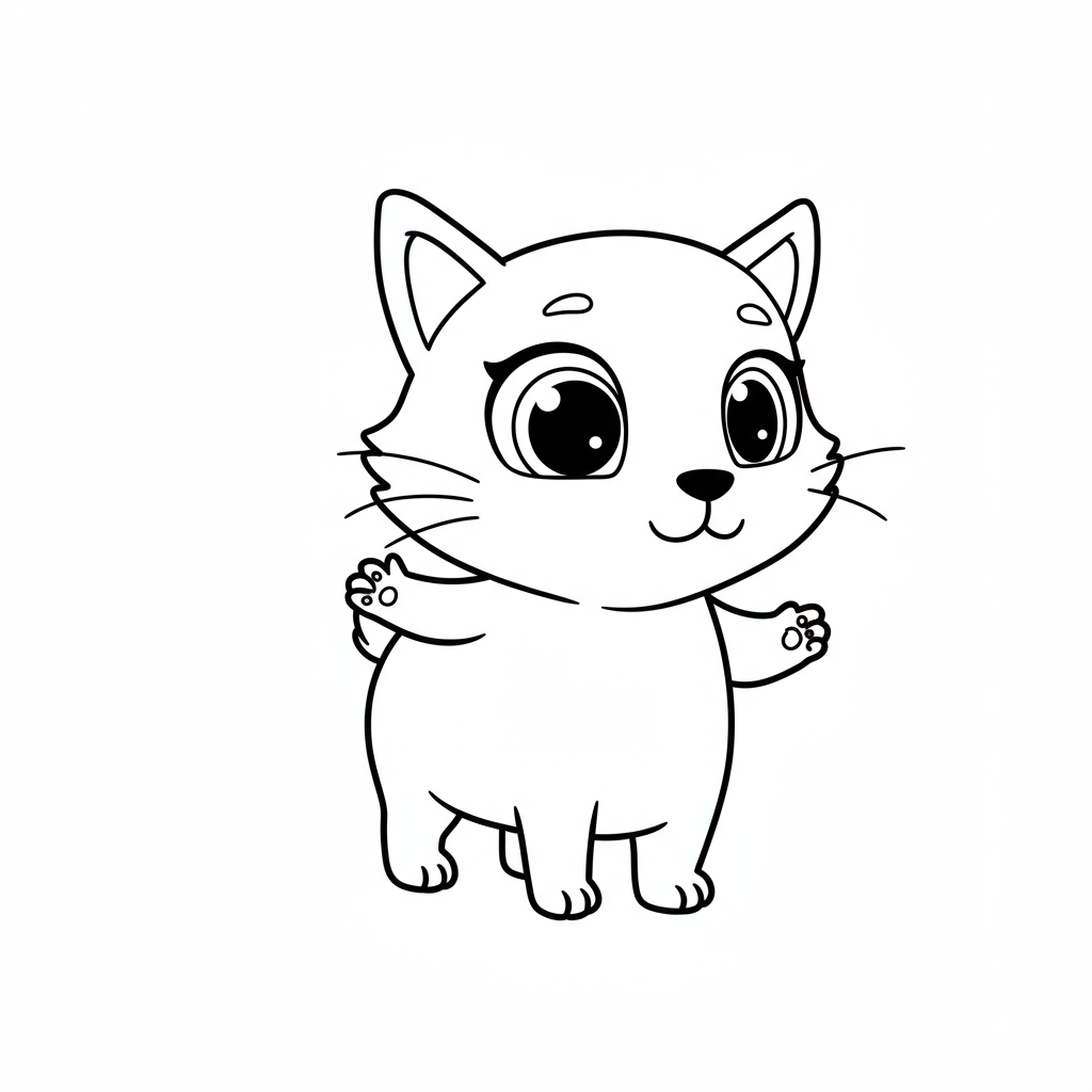 animal cartoon coloring page