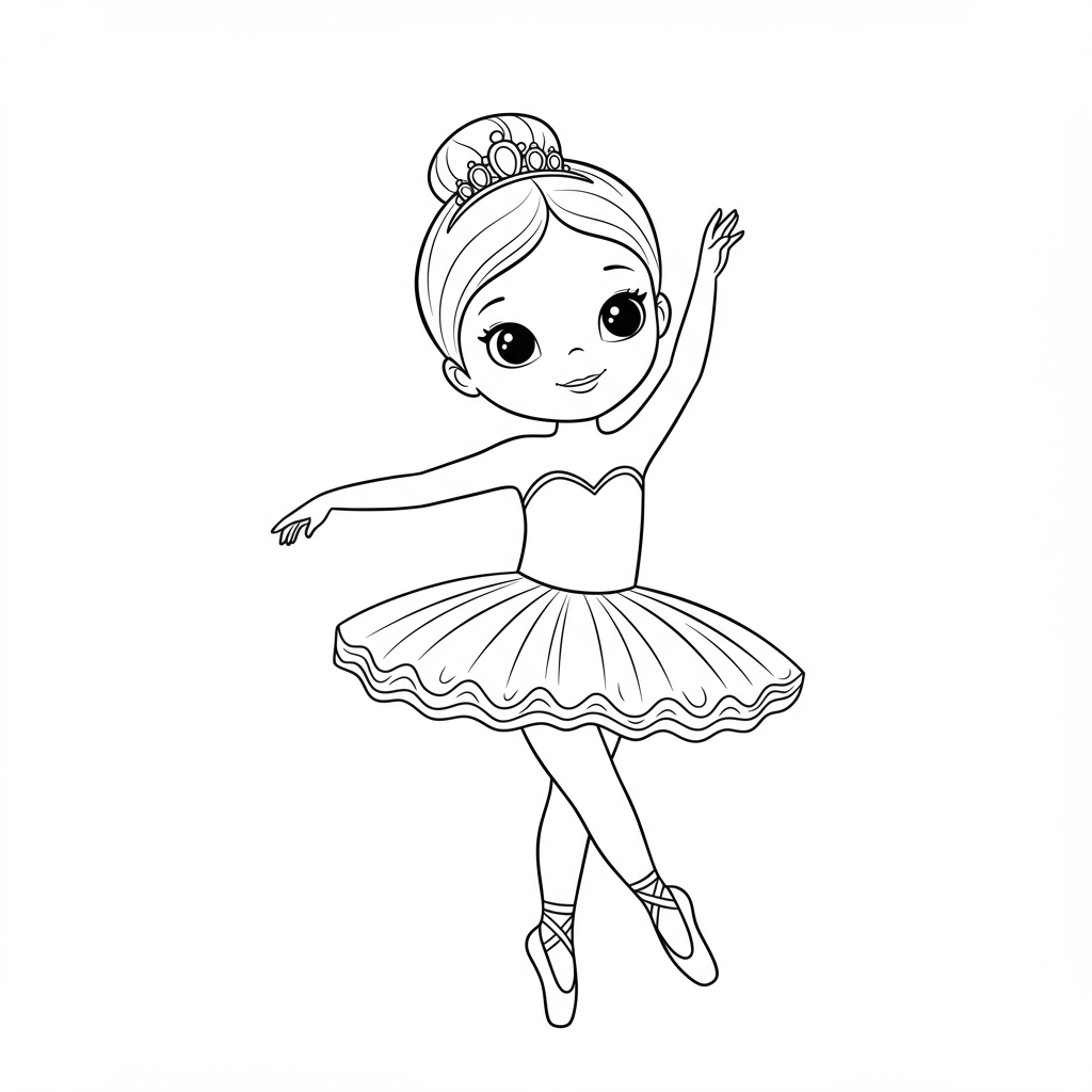 ballerina coloring book pages baby coloring page