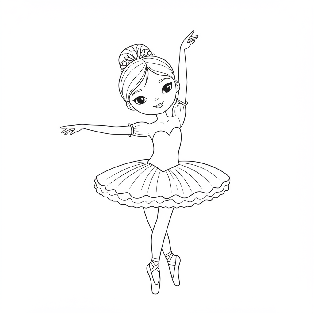 ballerina coloring book pages educational coloring page