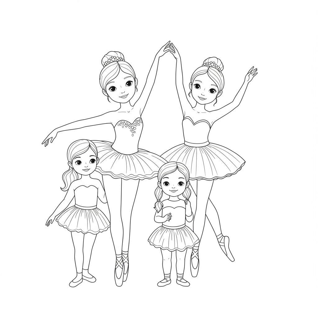 ballerina coloring book pages family coloring page