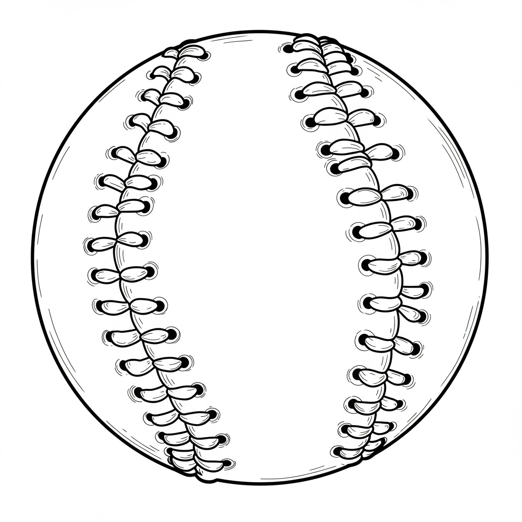 baseball pattern coloring page