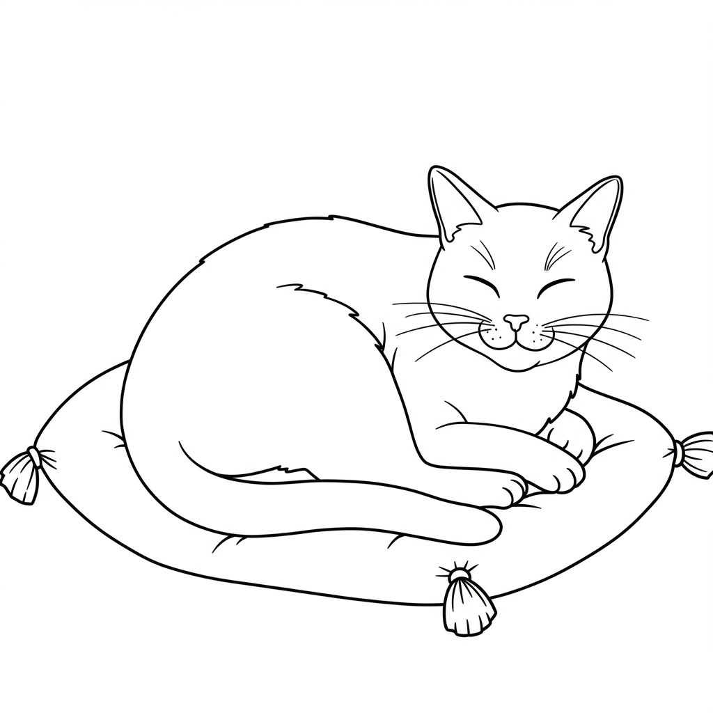 catnap portrait coloring page