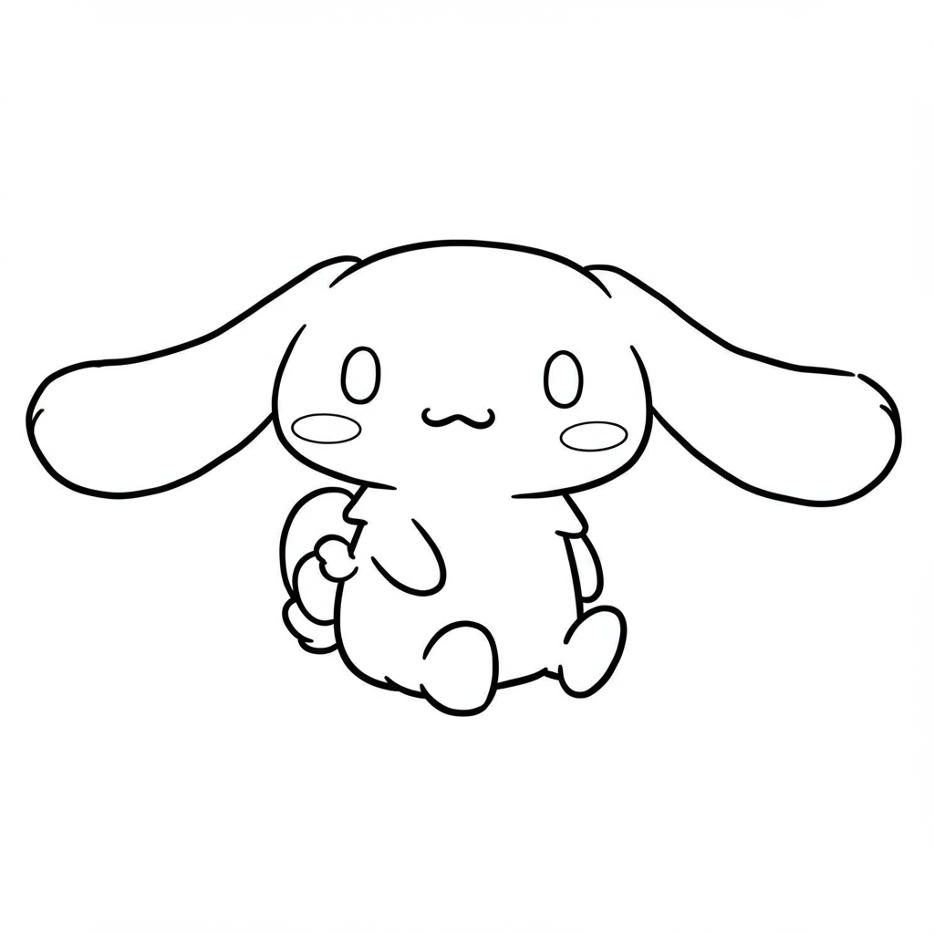 cinnamoroll baby coloring page