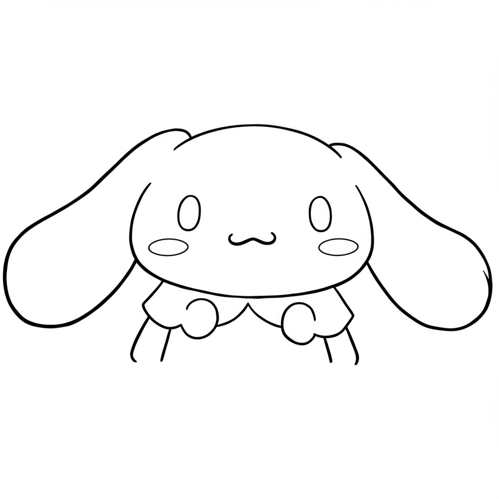 cinnamoroll portrait coloring page