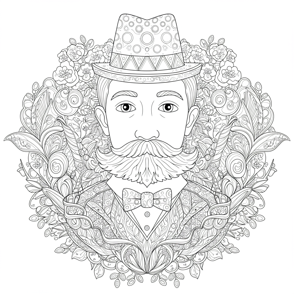 color pages for father's day decorative coloring page