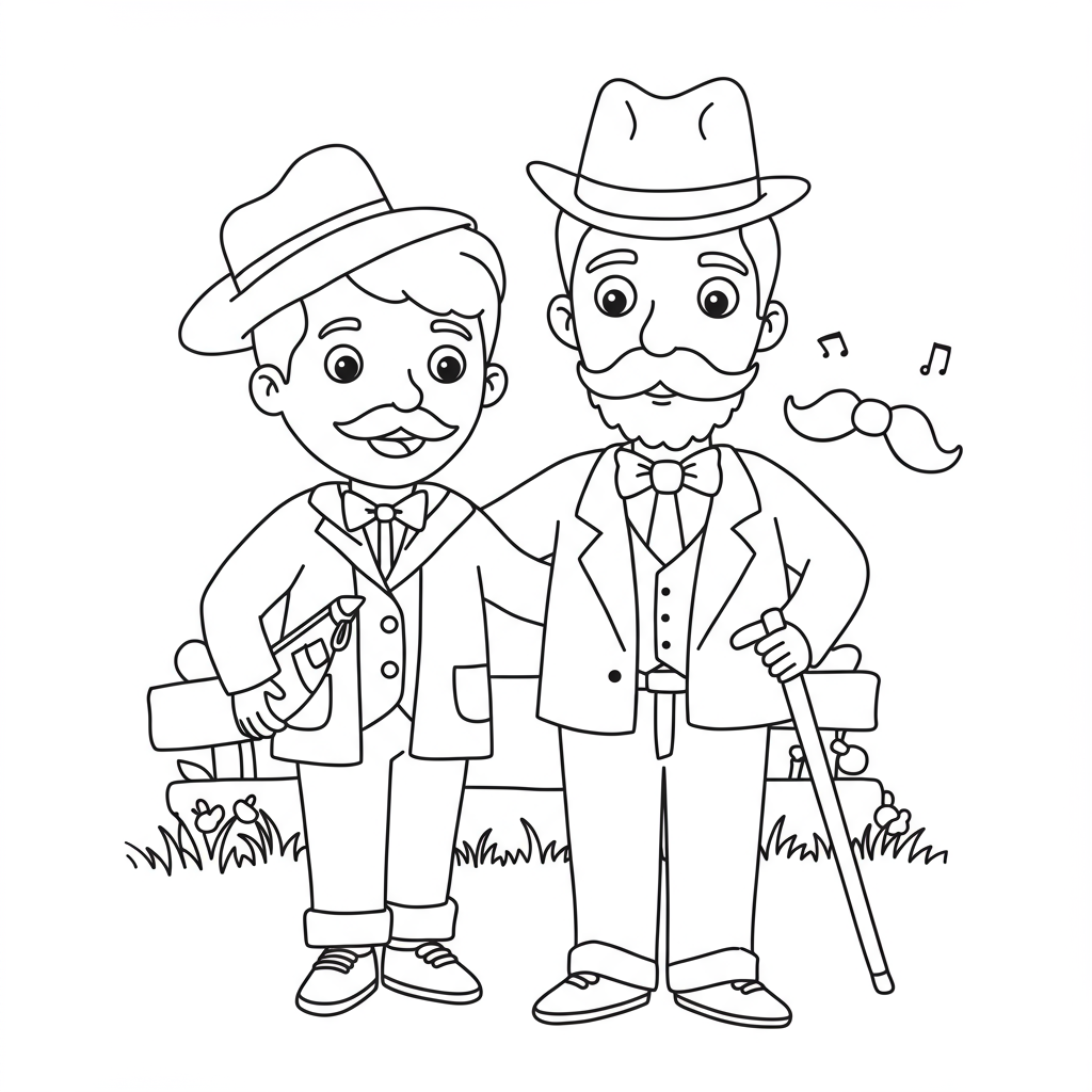 color pages for father's day educational coloring page