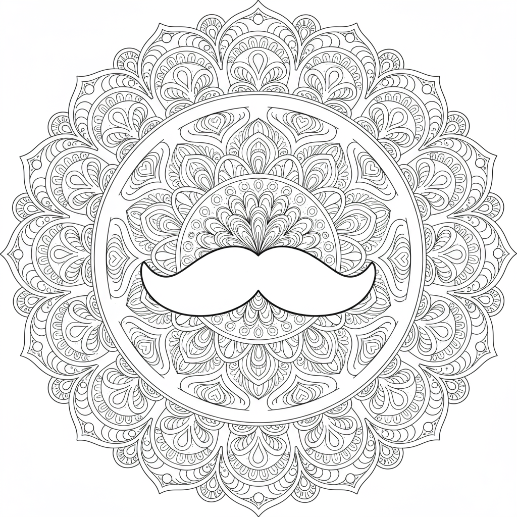 color pages for father's day mandala coloring page