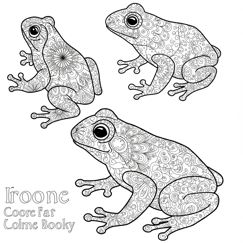 coloring book pages of frogs mandala coloring page