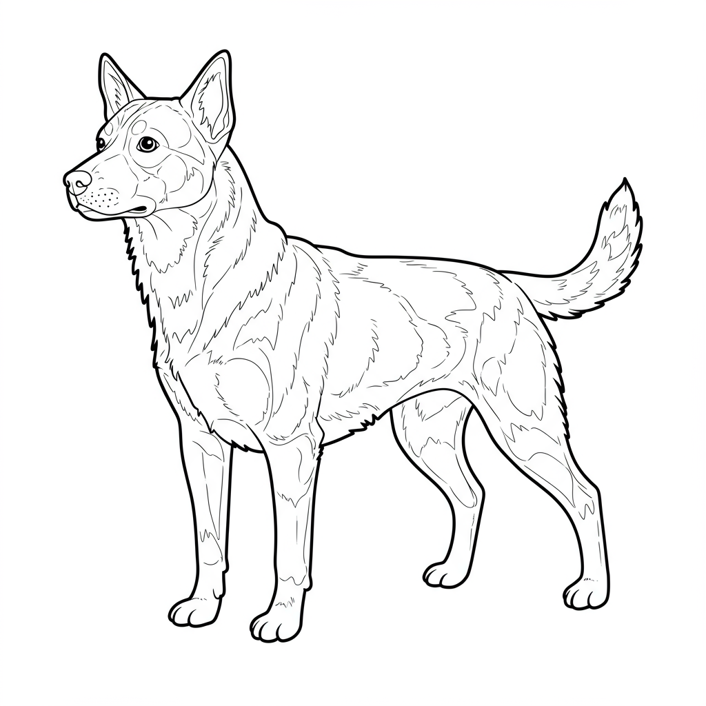 página para colorir de cachorro educativo