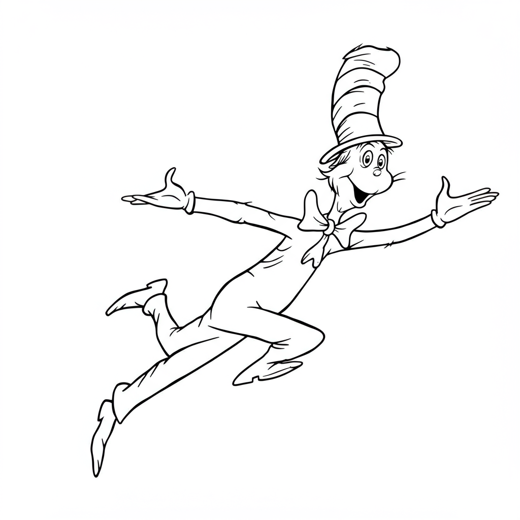dr seuss dibujos para colorear de acción