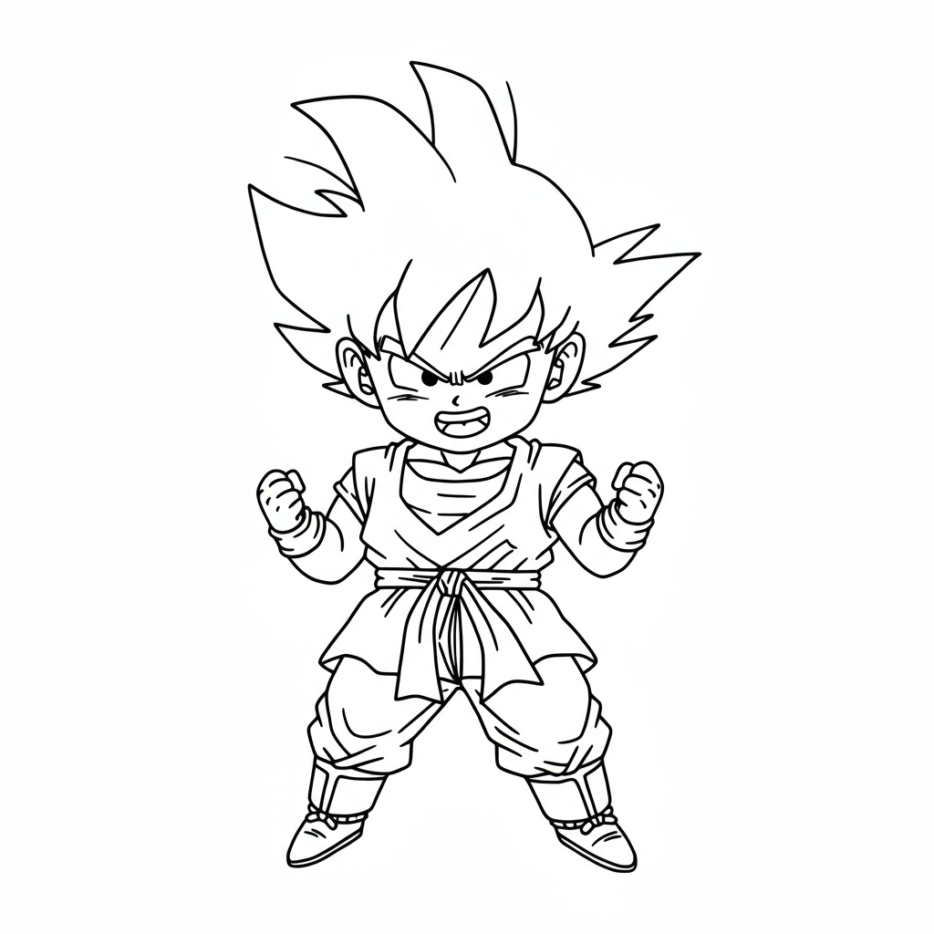 dragon ball z baby kleurplaat
