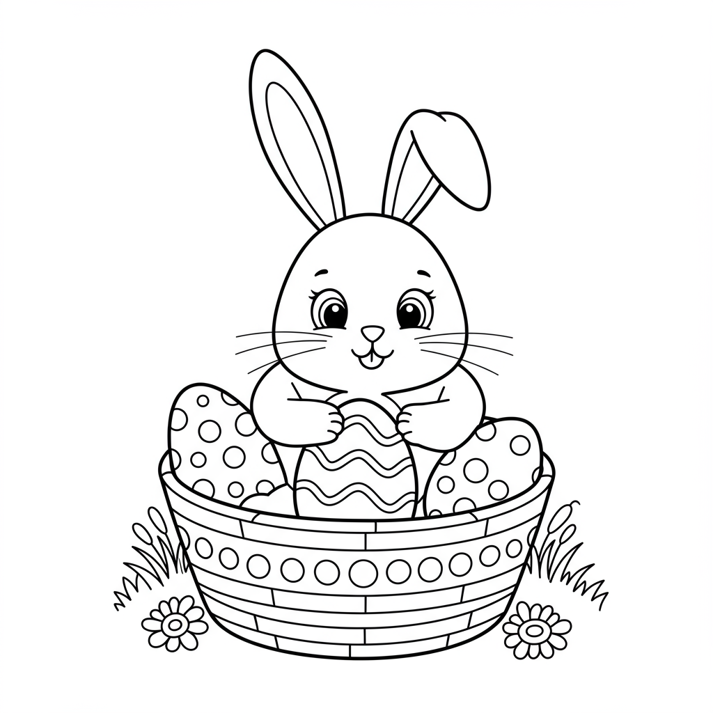 disegni da colorare pasqua gratis bebè