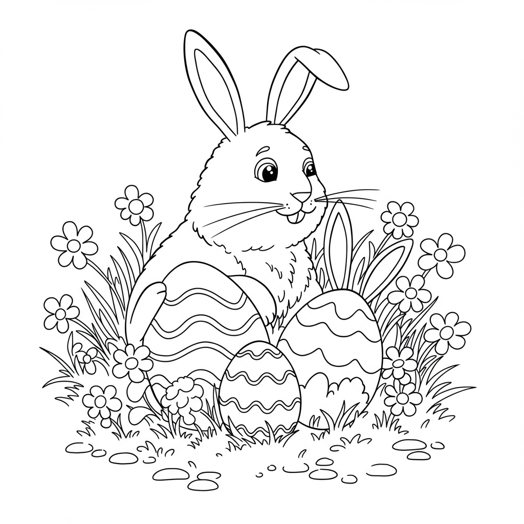 disegni da colorare pasqua gratis facili