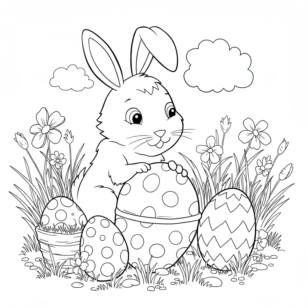 disegni da colorare pasqua gratis educativi