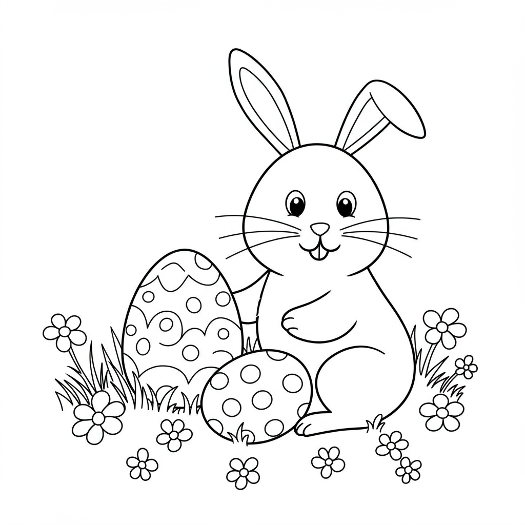 disegni da colorare pasqua gratis semplici