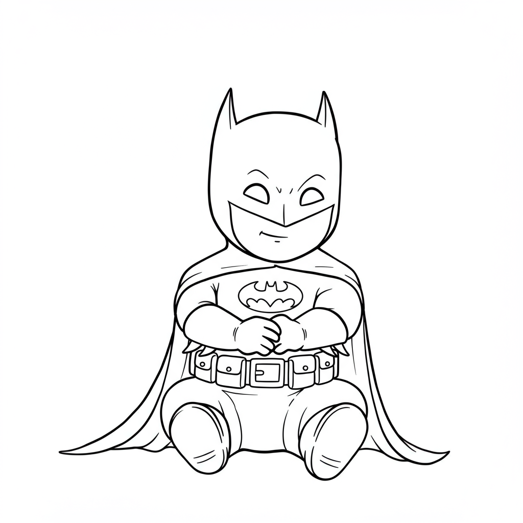 dla dziecięcej kolorowanki z batmanem