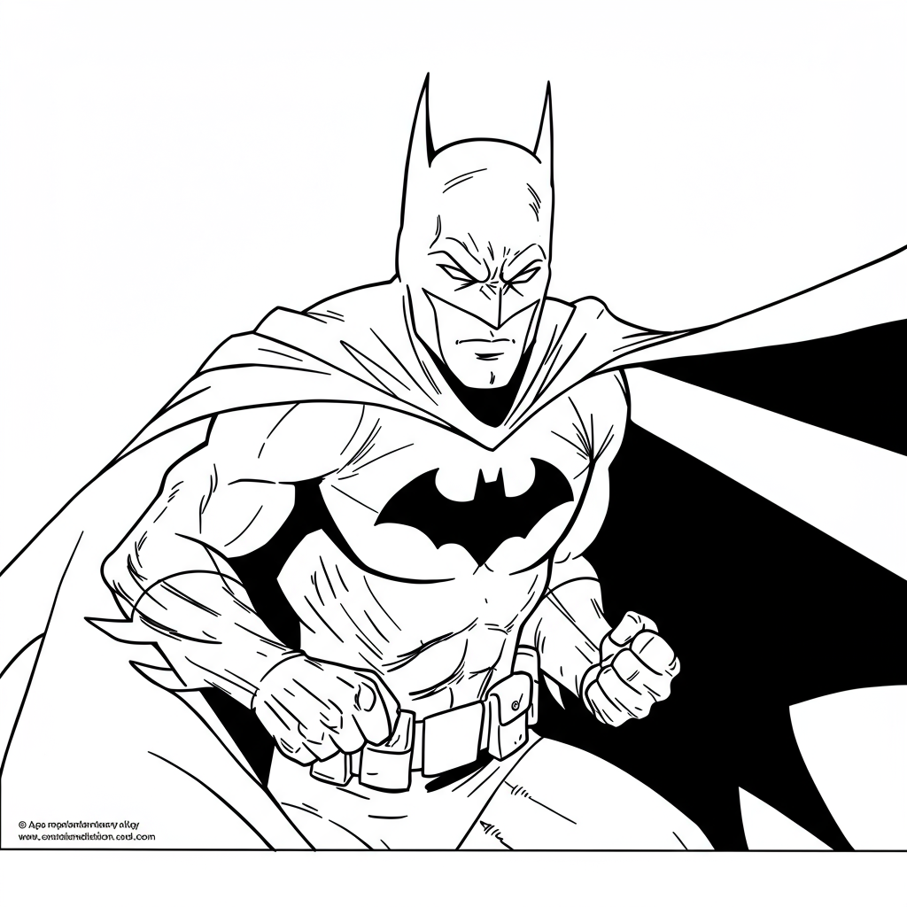 dla wzorzystej kolorowanki z batmanem