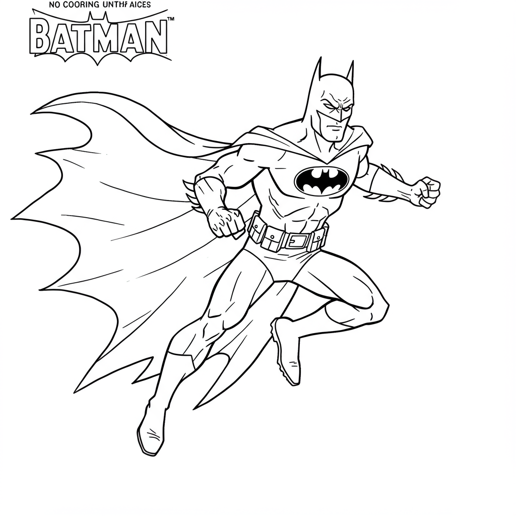 dla prostej kolorowanki z batmanem