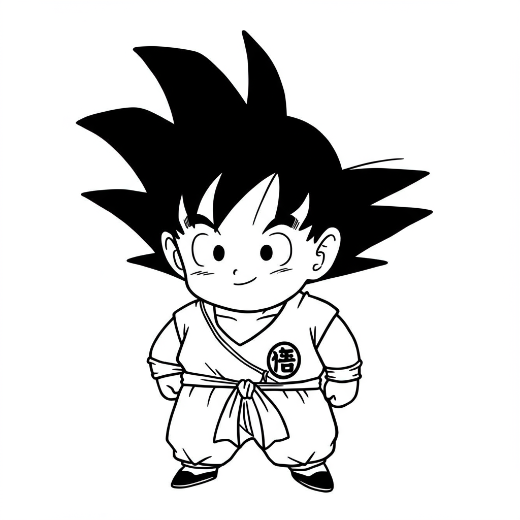 goku baby coloring page