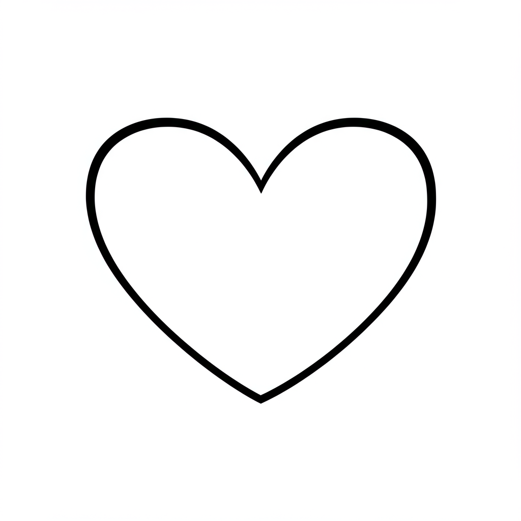heart baby coloring page