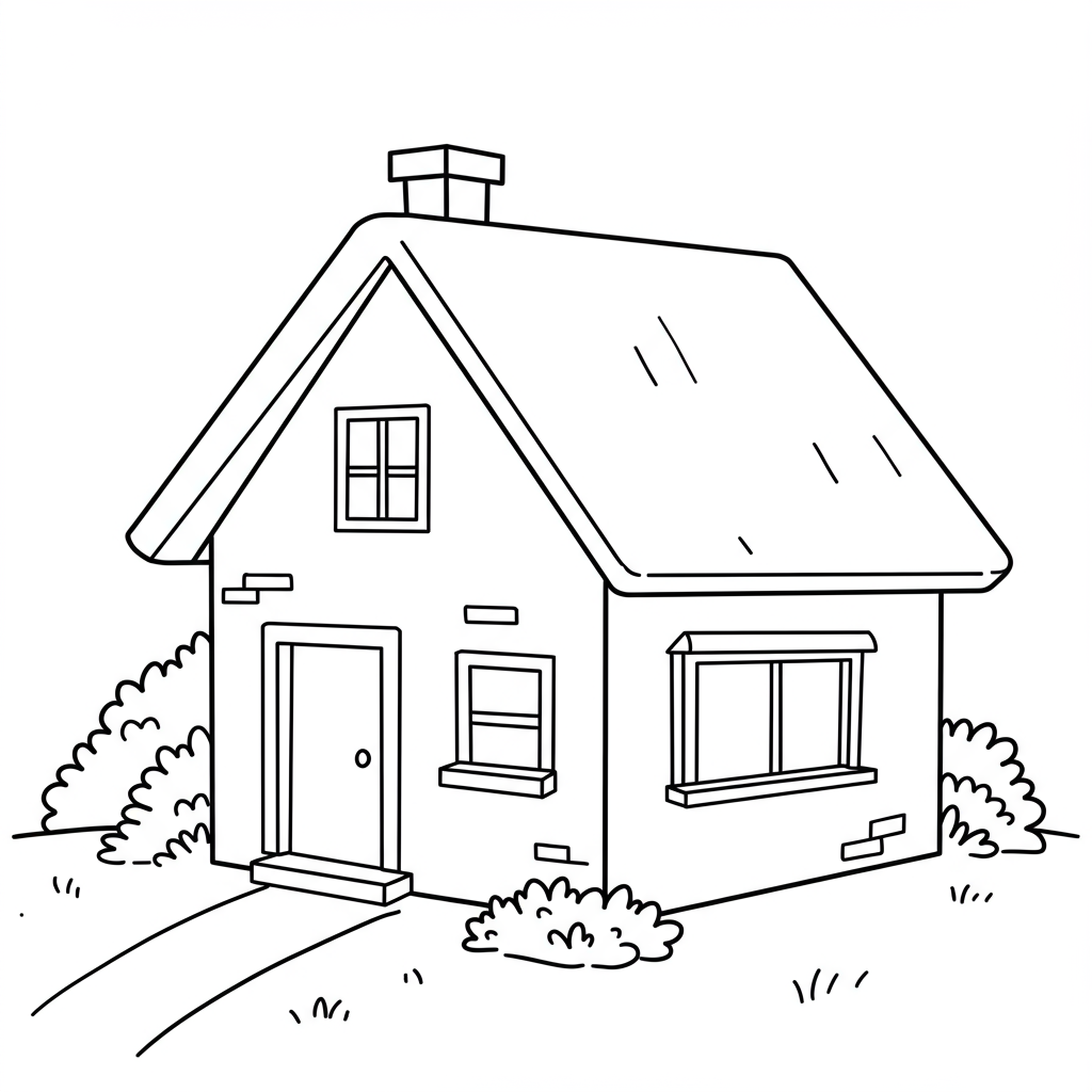 house baby coloring page