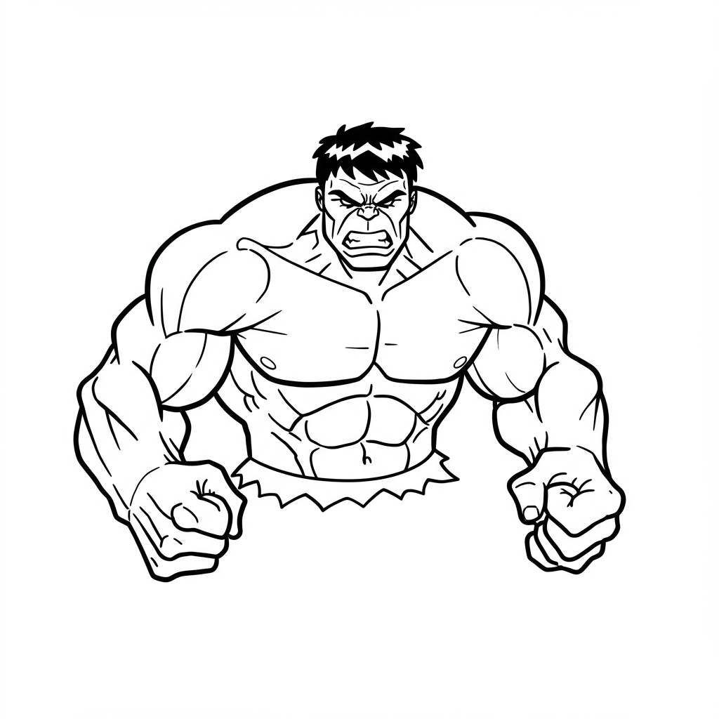 hulk disegni da colorare astratto