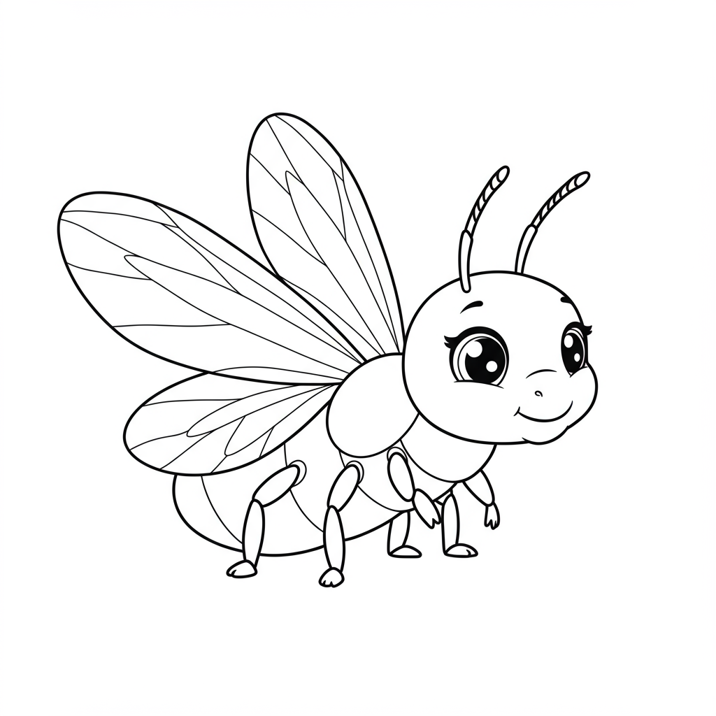 insect baby coloring page