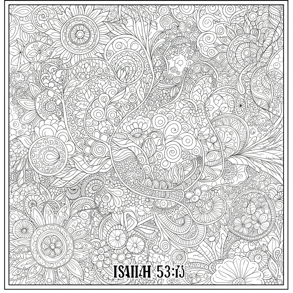 isaiah 53:5 disegni da colorare pattern