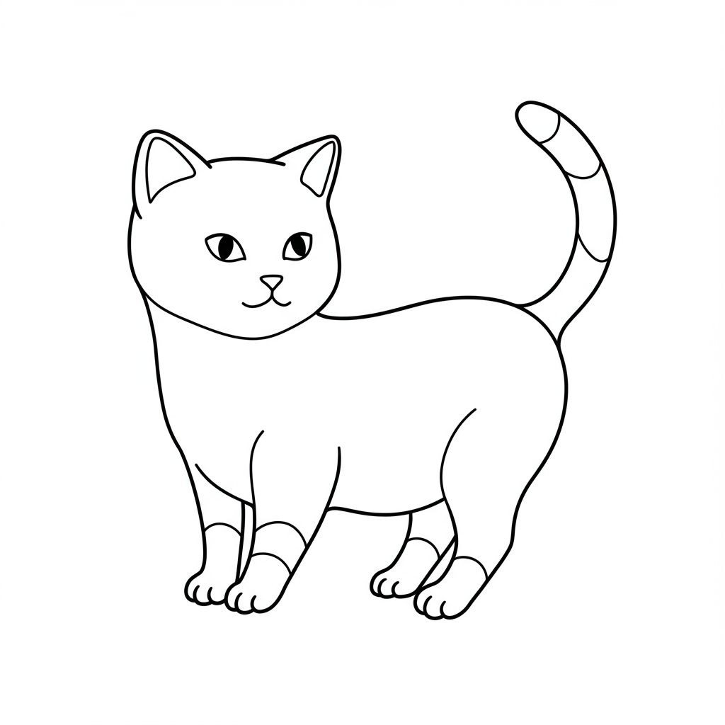 kitty abstract coloring page