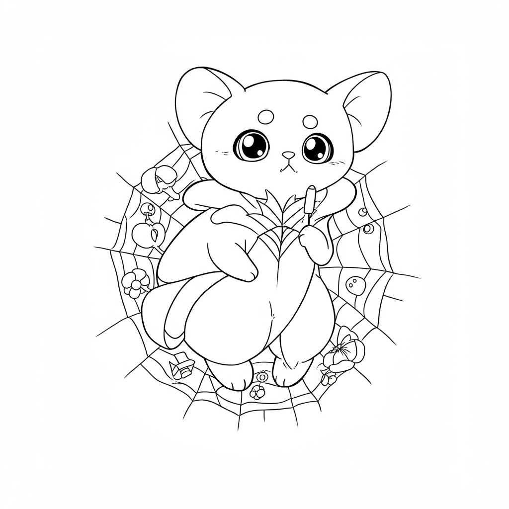 labubu disegni da colorare web carini