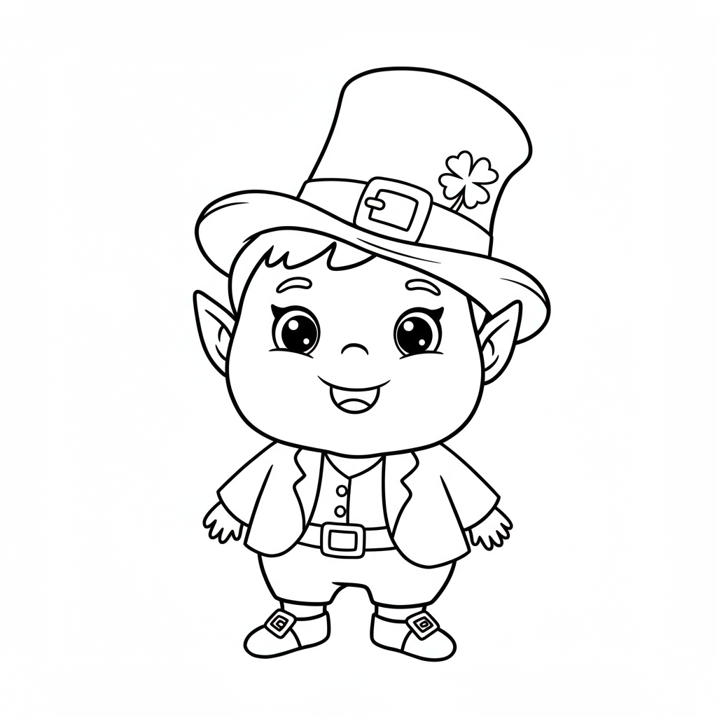 leprechaun disegni da colorare bambino