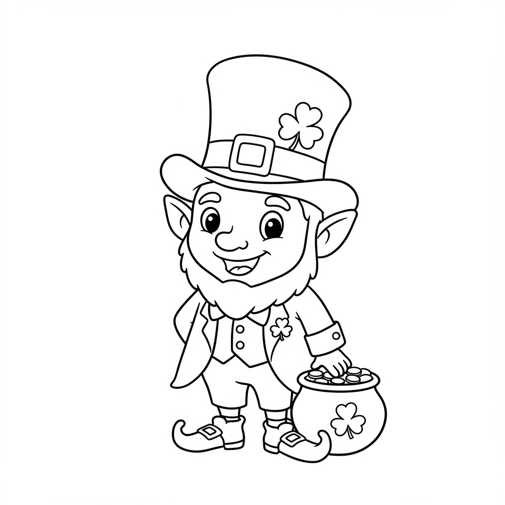 leprechaun disegni da colorare cartone animato
