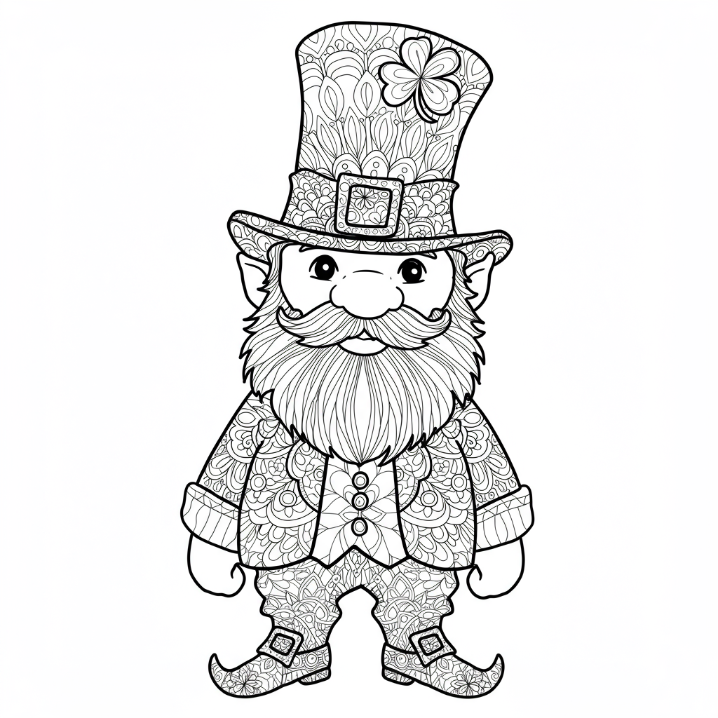 leprechaun disegni da colorare mandala