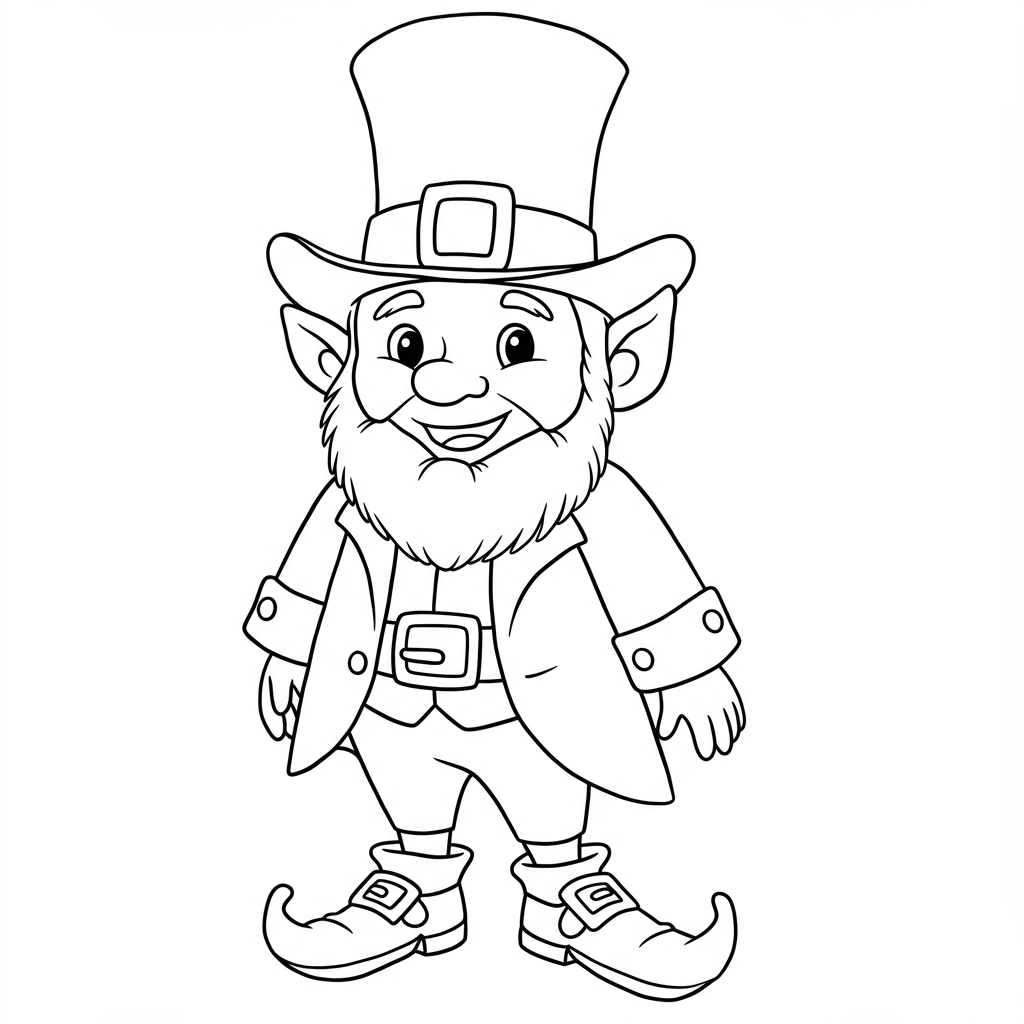 leprechaun disegni da colorare ritratto