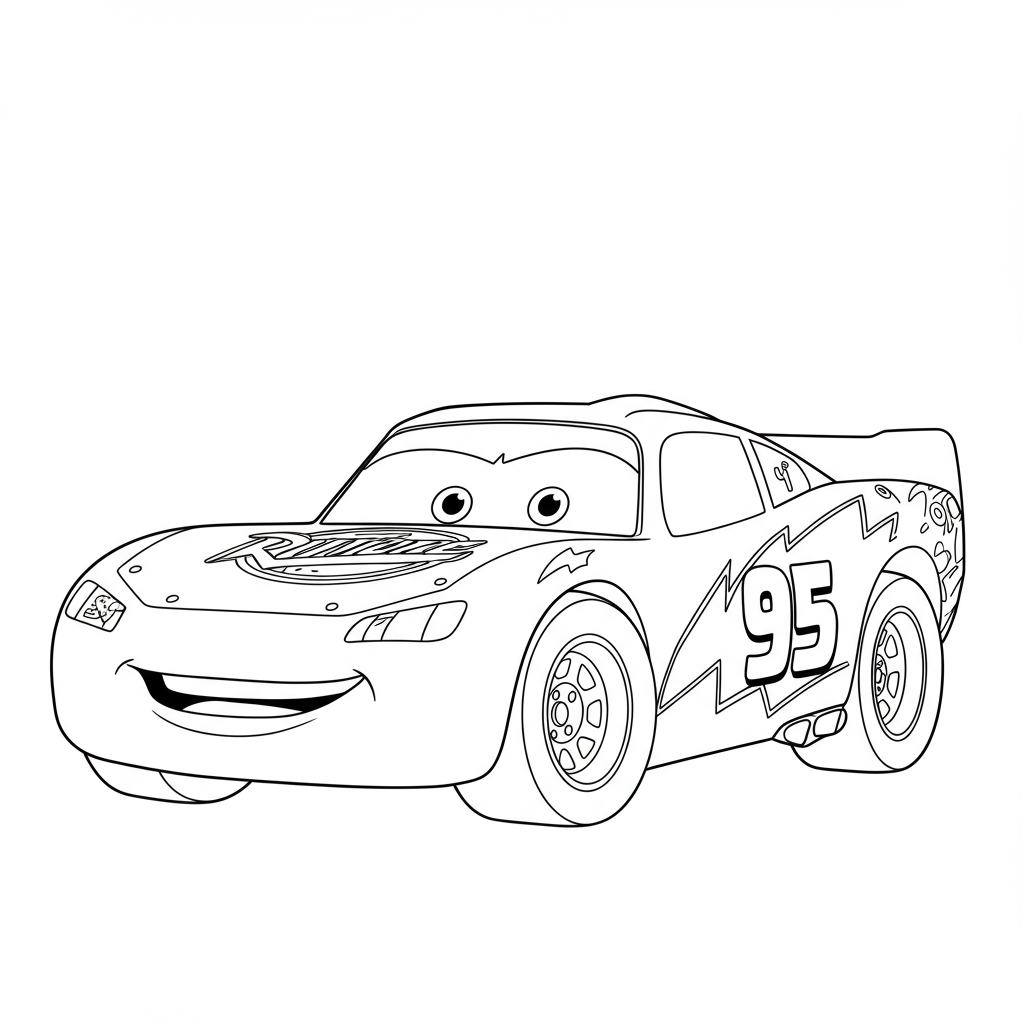 lightning mcqueen bebek boyama sayfası
