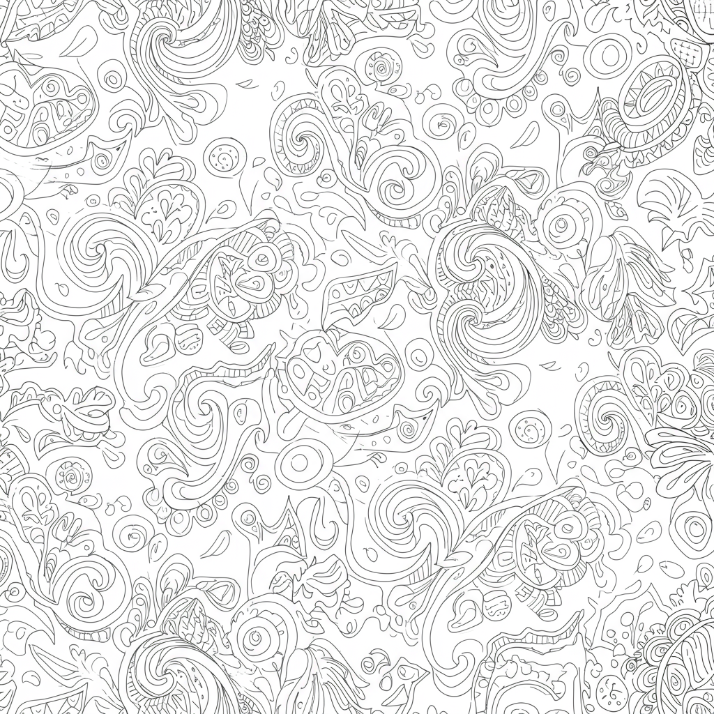 lol abstract coloring page