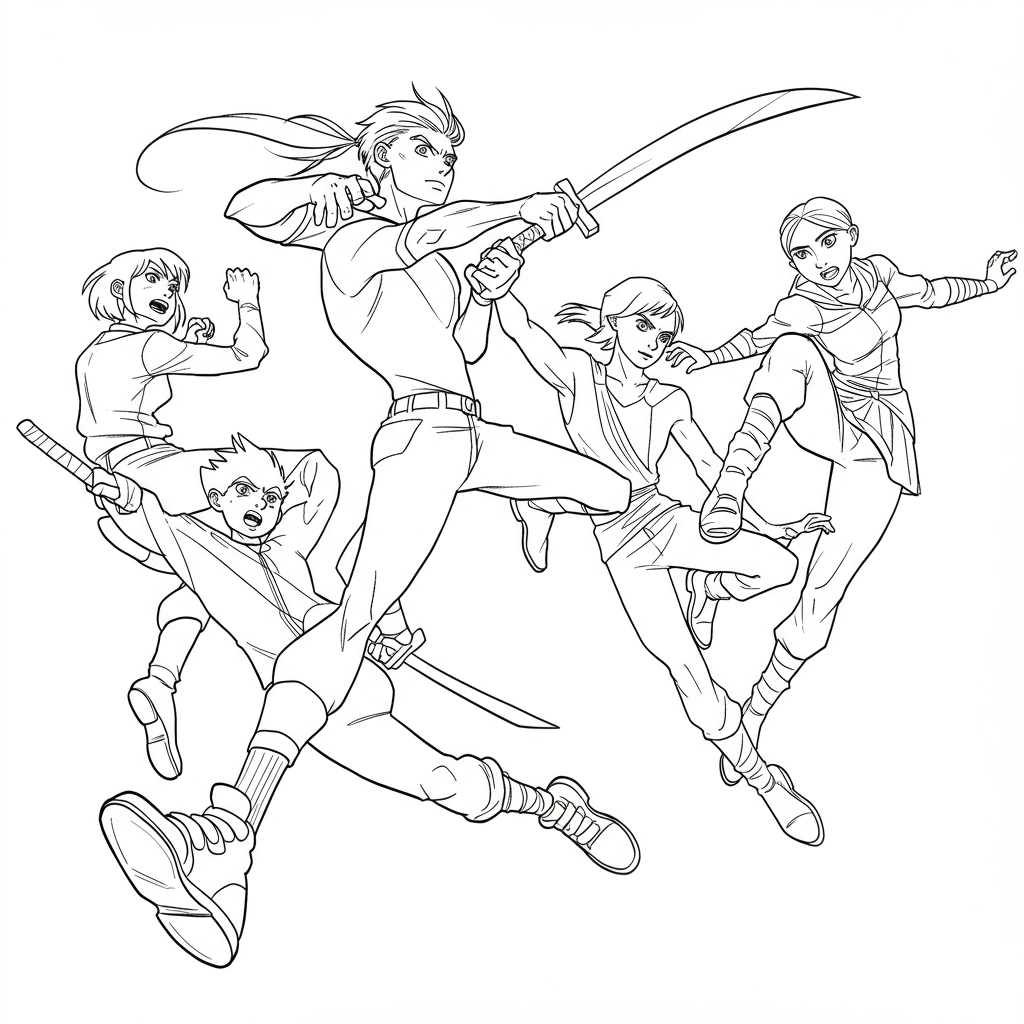 lol action coloring page