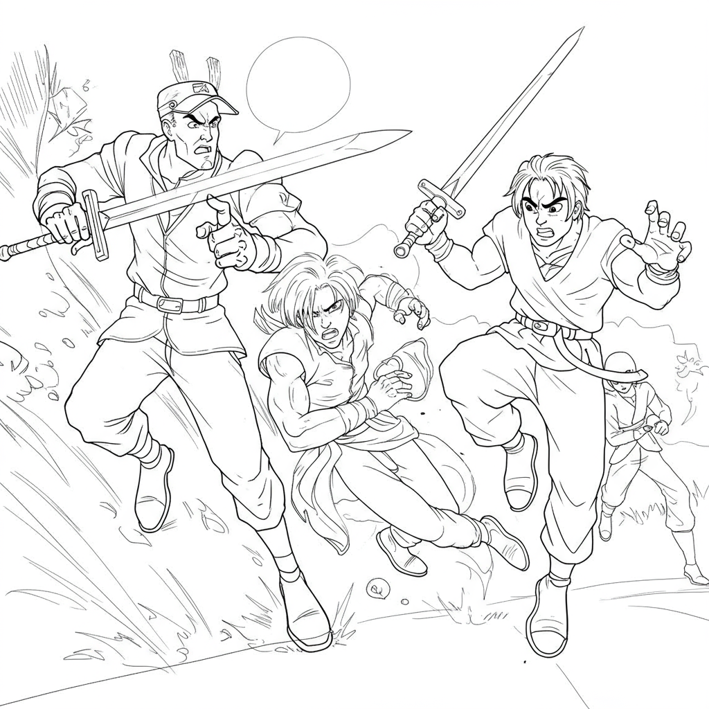 march action coloring page