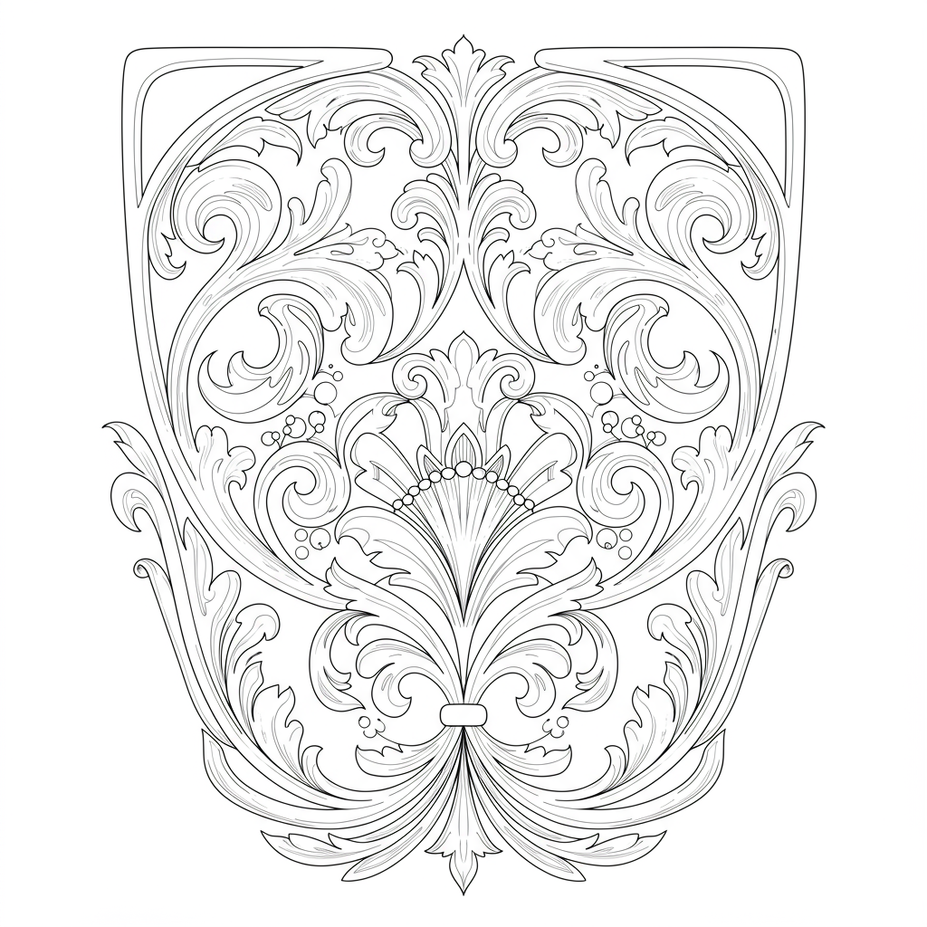 march decorative coloring page