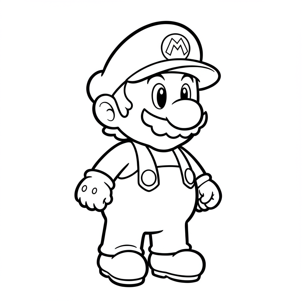 mario baby coloring page