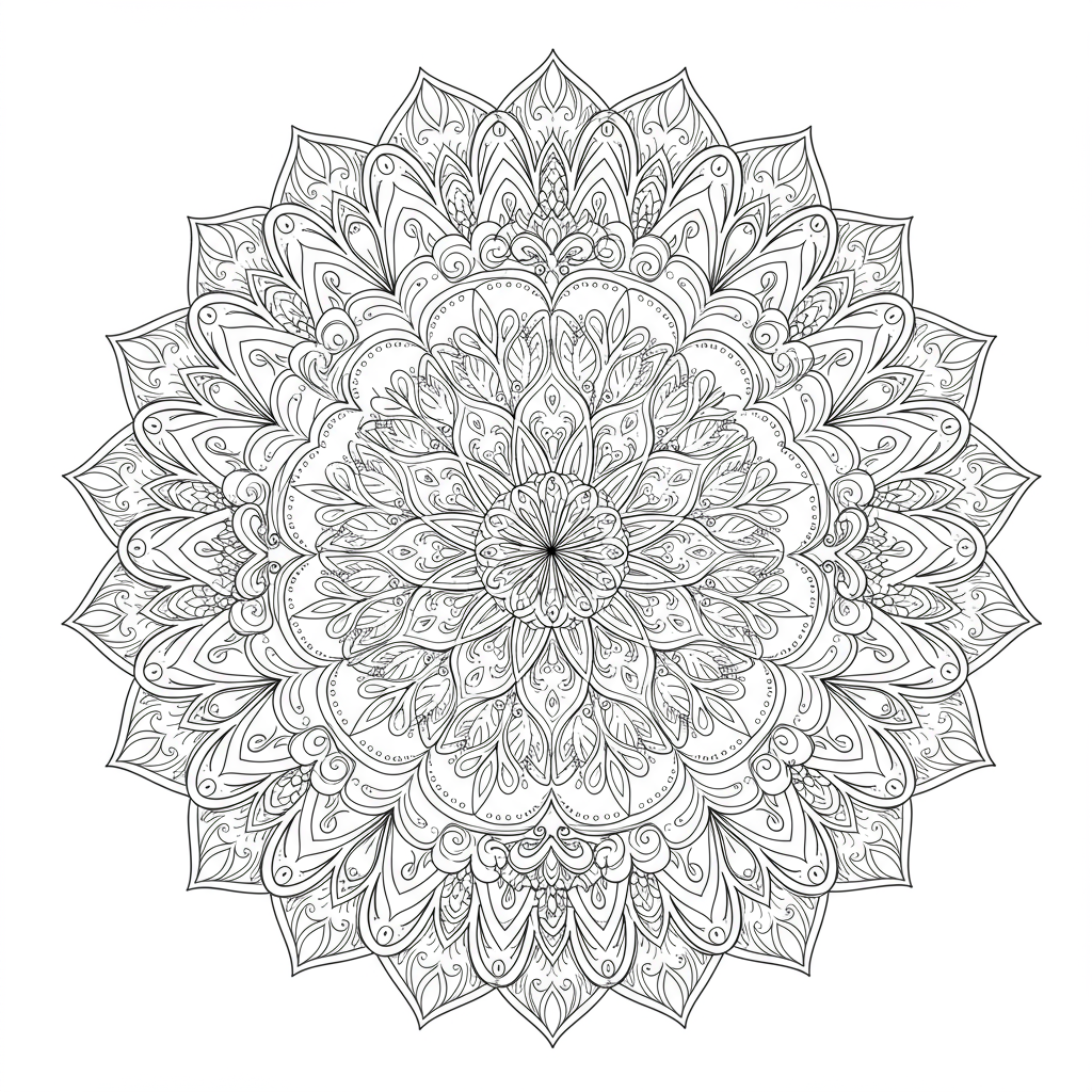 may mandala coloring page