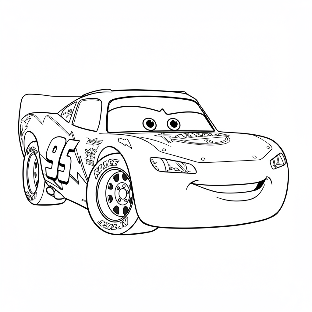 mcqueen Porträt-Malvorlage