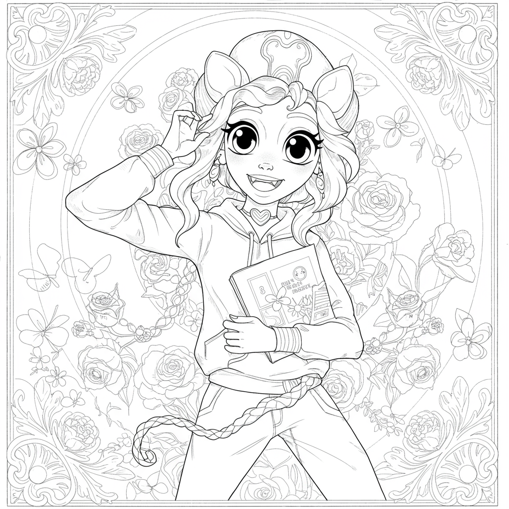 miles morales cute coloring page