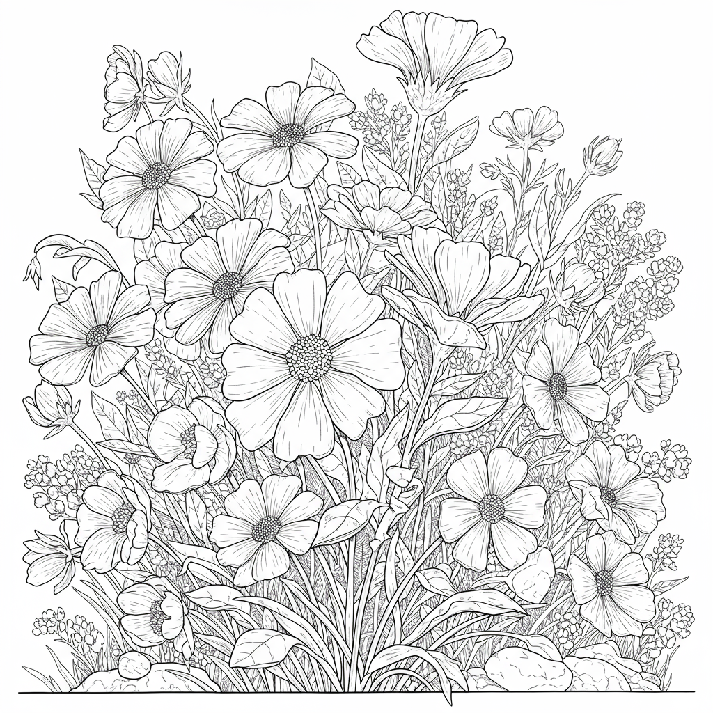 miles morales flowers coloring page