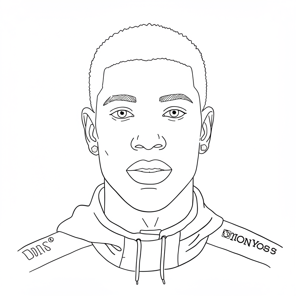 miles morales portrait coloring page
