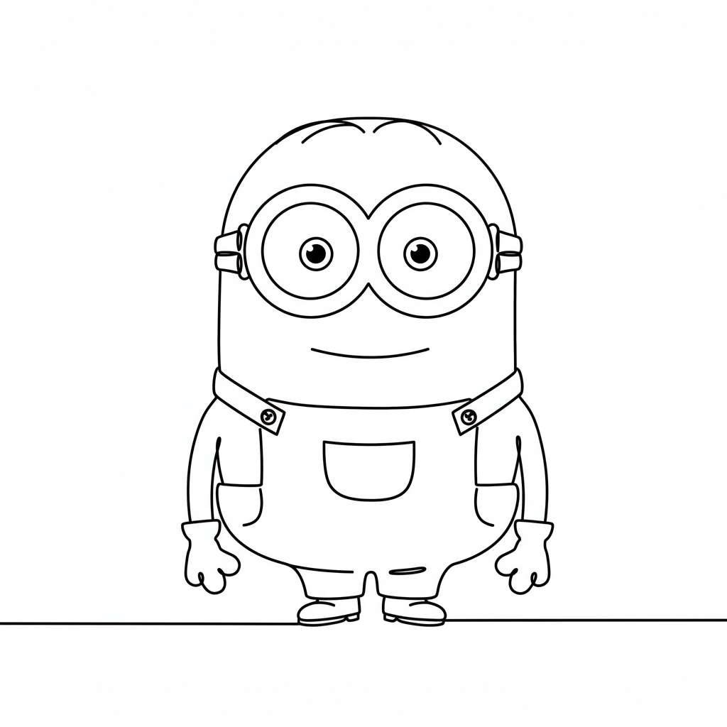 minion abstract coloring page