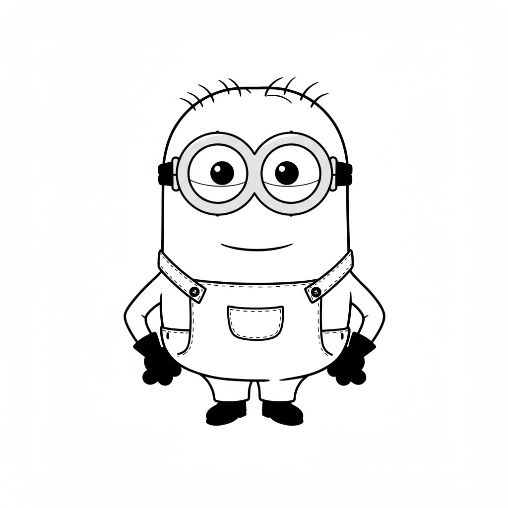 minion decorative coloring page