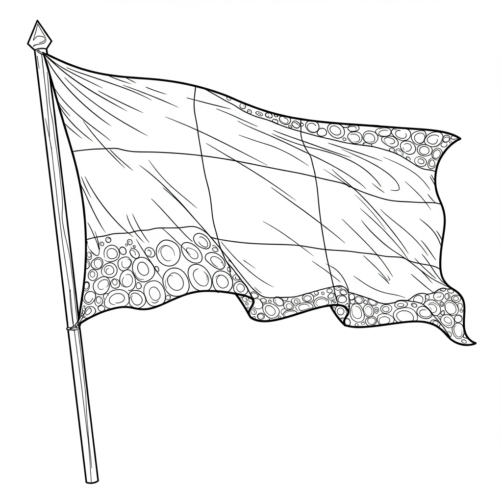 monaco flag abstract coloring page