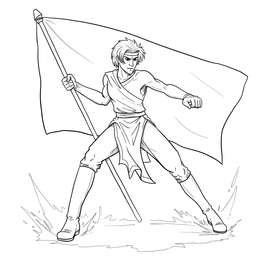 monaco flag action coloring page