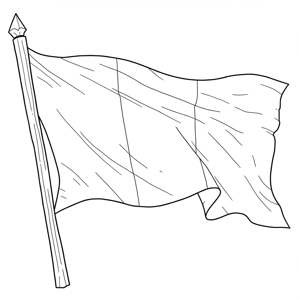 monaco flag detailed coloring page